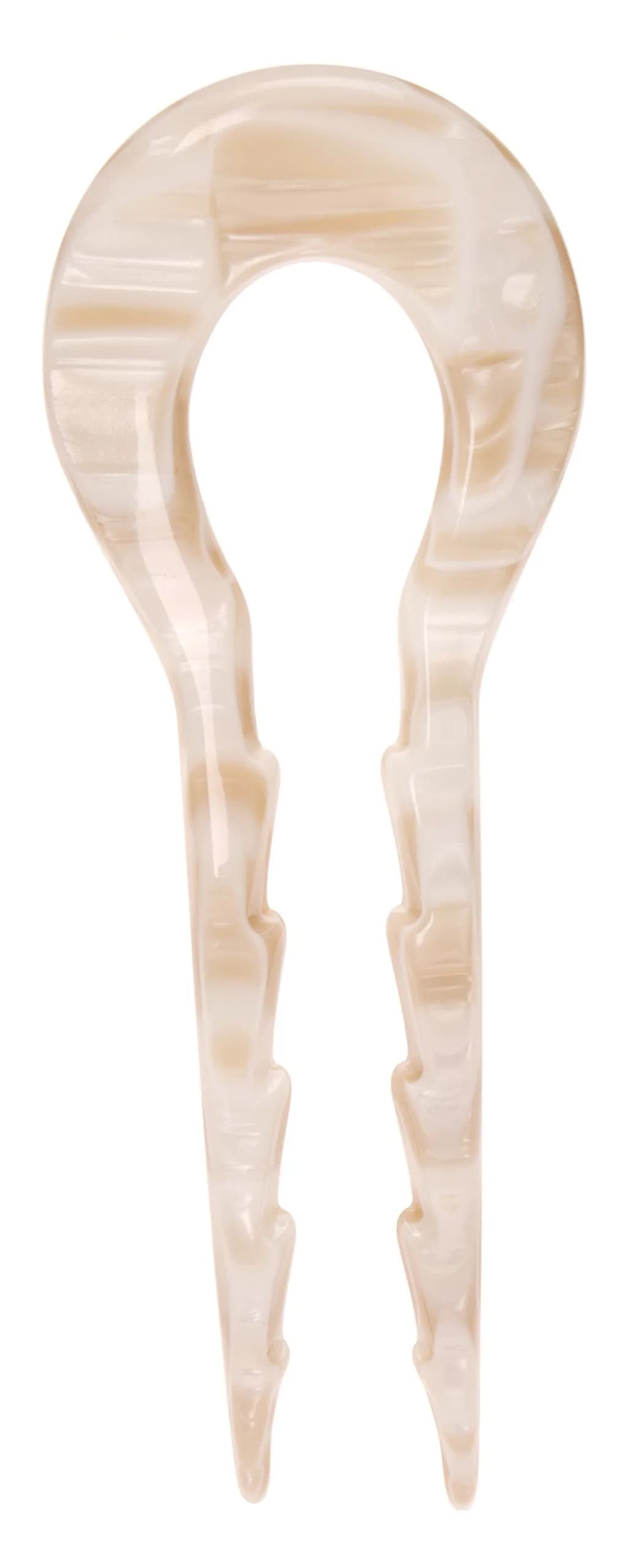 France Luxe Notched Chignon Pin Alba | Handcrafted in France for Secure Hold - main product image