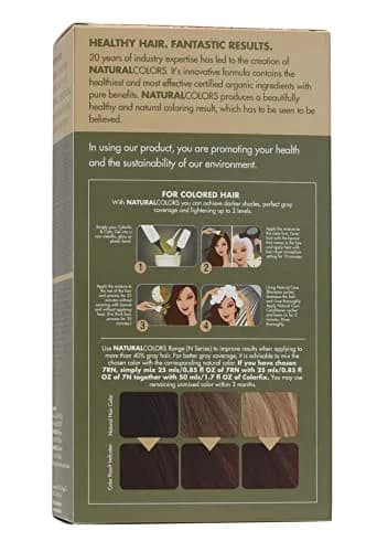 ONC NATURALCOLORS (7RN Irish Red) 120 mL | Heat Activated Organic Hair Dye with 100% Gray Coverage thumbnail 2