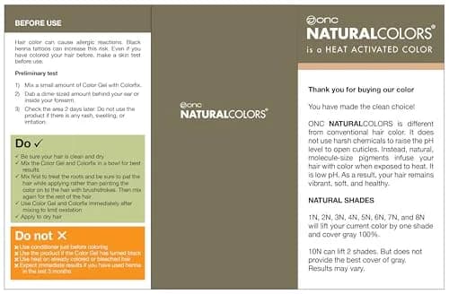 ONC NATURALCOLORS 8N Light Blonde Hair Dye 120 mL | Organic, Ammonia-Free, Gray Coverage thumbnail 4