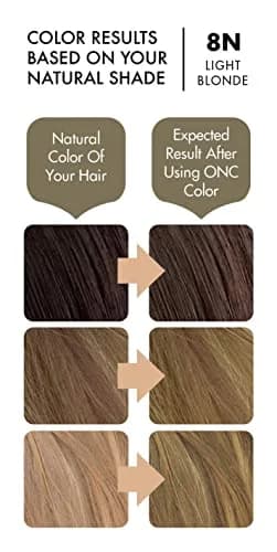 ONC NATURALCOLORS 8N Light Blonde Hair Dye 120 mL | Organic, Ammonia-Free, Gray Coverage thumbnail 3