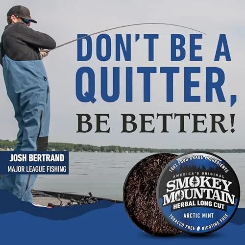 Smokey Mountain Herbal Long Cut Arctic Mint, 5 Can Box | Tobacco-Free, Nicotine-Free Herbal Snuff Alternative thumbnail 5