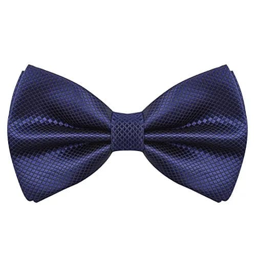 Alizeal Mens Solid Mini Squares Formal Bow Tie 4.72in Wide | Adjustable Polyester Accessory thumbnail 1