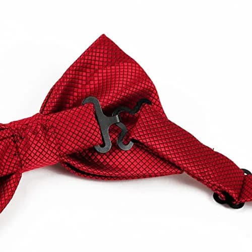 Alizeal Mens Solid Mini Squares Formal Bow Tie 12cm x 7cm Adjustable Neck 28-50cm thumbnail 5