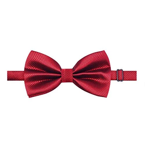 Alizeal Mens Solid Mini Squares Formal Bow Tie 12cm x 7cm Adjustable Neck 28-50cm thumbnail 3