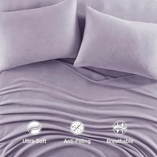 True North by Sleep Philosophy Micro Fleece Sheets Full Size Bed Set 4 Piece | Cozy Warmth & Softness thumbnail 3