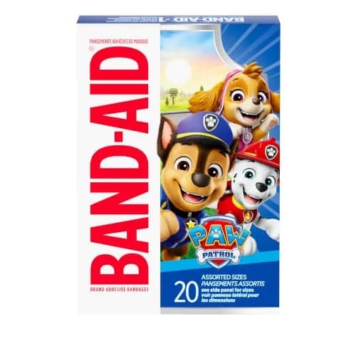 Band-Aid Adhesive Bandages Paw Patrol 20 Ct | Kids' Fun Wound Care Assorted Sizes thumbnail 1