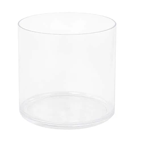 Royal Imports Acrylic Cylinder Flower Vase 5"x5" | Non-Breakable, Clear, Modern thumbnail 1