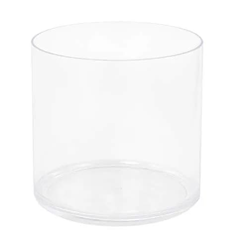 Royal Imports Acrylic Cylinder Flower Vase 6"x6" | Non-Breakable Modern Decor - main product image