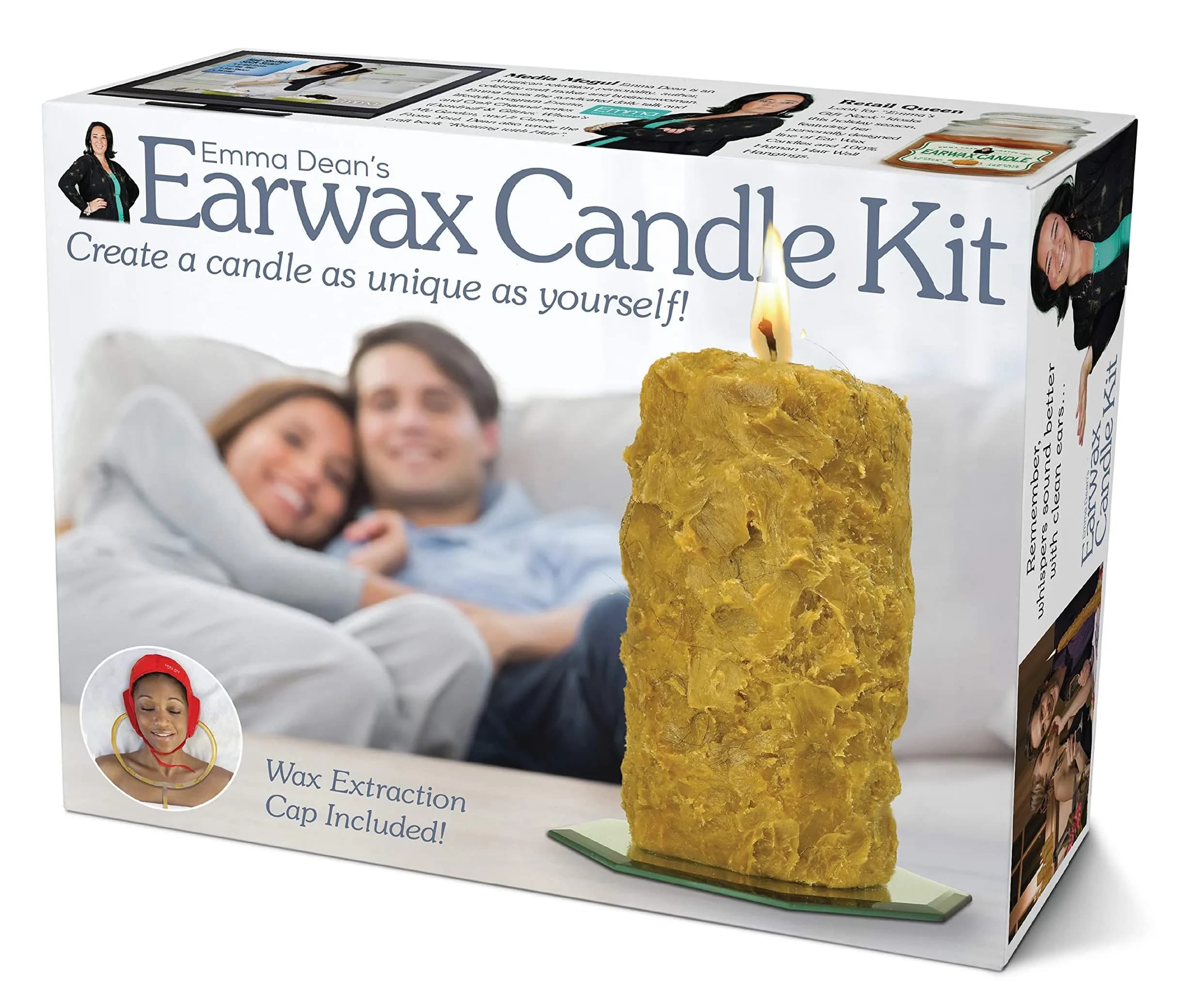 Prank-O Earwax Candle Kit Prank Gift Box - Funny Gag Gift Packaging for Parties, 28.5cm (11.25") W x 22.8cm (9") H x 8.2cm (3.25") D — Earwax