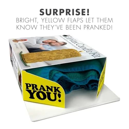 Prank-O Earwax Candle Kit Prank Gift Box - Funny Gag Gift Packaging for Parties, 28.5cm (11.25") W x 22.8cm (9") H x 8.2cm (3.25") D thumbnail 2