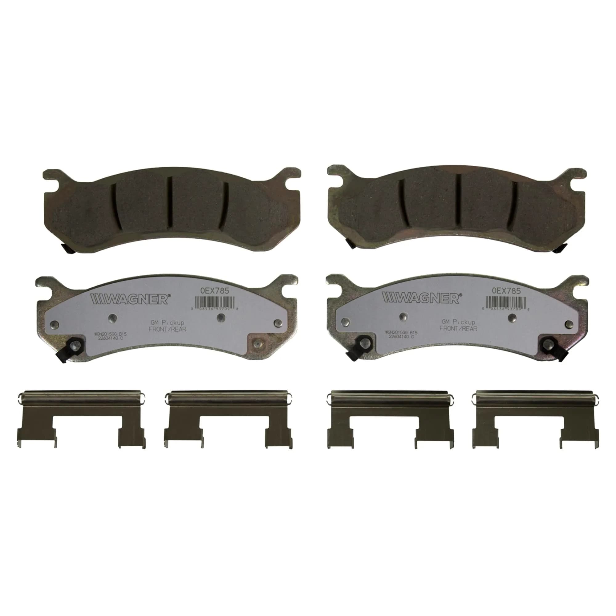 Wagner OEX785 Disc Brake Pad Set Premium Ceramic | Longer Life & Cooler Operation - main product image