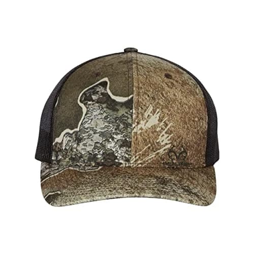 Richardson Unisex Green Camo/White Trucker Baseball Cap - One Size - view 2