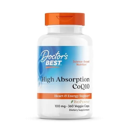 Doctor's Best High Absorption CoQ10 with BioPerine 100 mg 360 Veggie Capsules | Heart Health & Energy Production thumbnail 1
