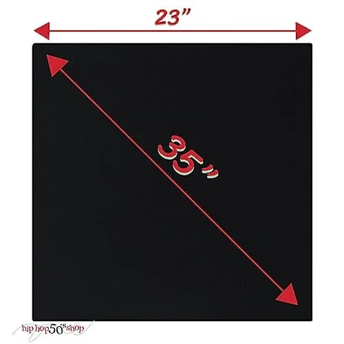 Hip Hop 50's Shop White Scarf | Vintage 23" Square Chiffon Accessory thumbnail 3
