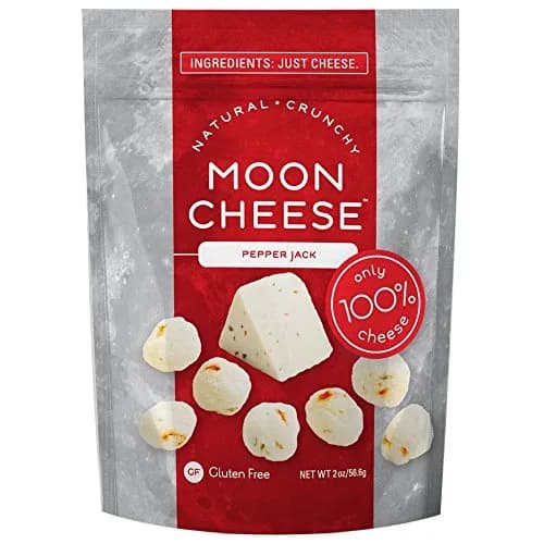 Moon Cheese Pepper Jack 2 OZ Gluten Free | High Protein Cheese Snack, No Refrigeration Needed thumbnail 1