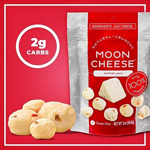 Moon Cheese Pepper Jack 2 OZ Gluten Free | High Protein Cheese Snack, No Refrigeration Needed thumbnail 3