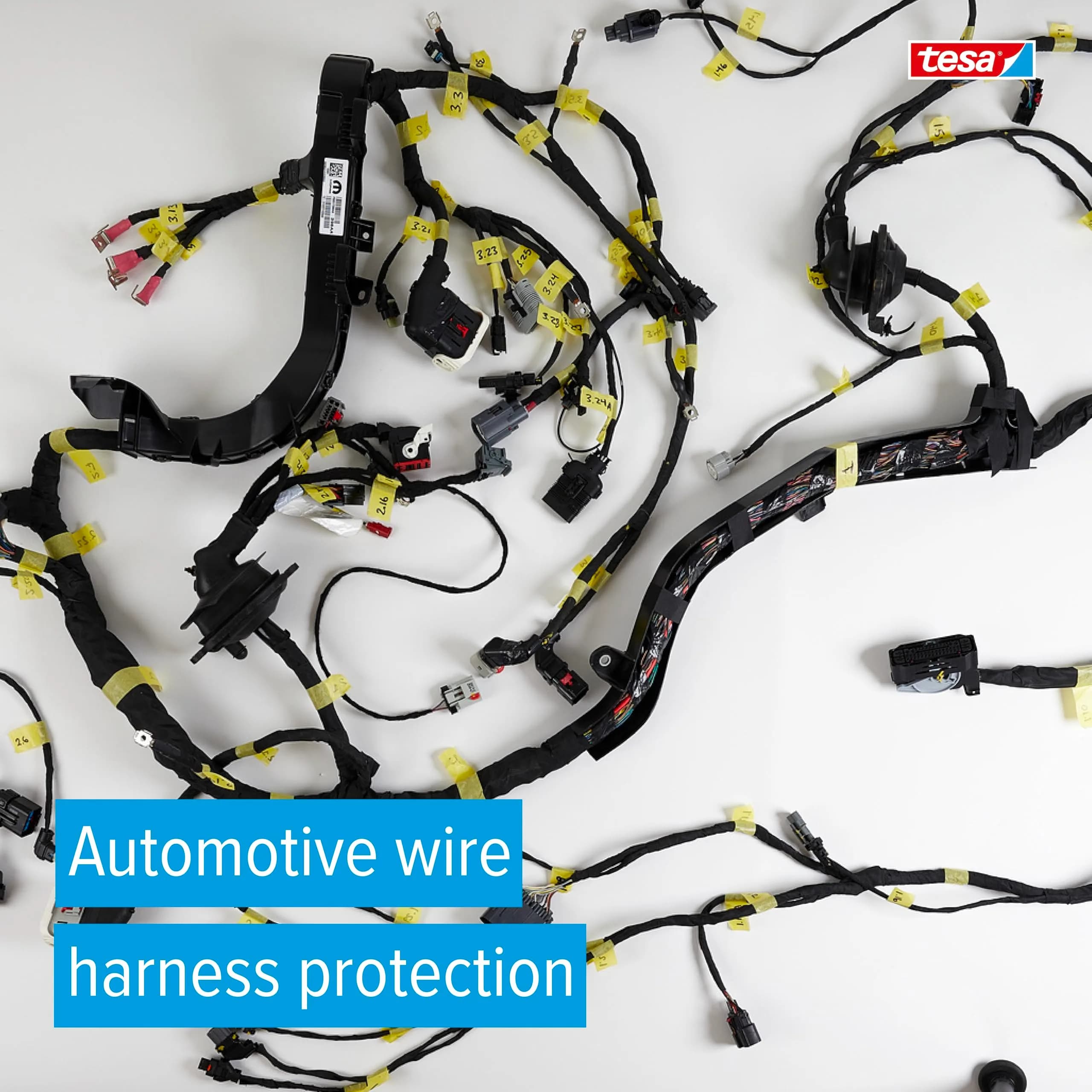 tesa 51036 PET Cloth Automotive Wire Harness Tape 19mm x 25m (0.75" x 27yds) | High-Performance Abrasion Protection - view 3