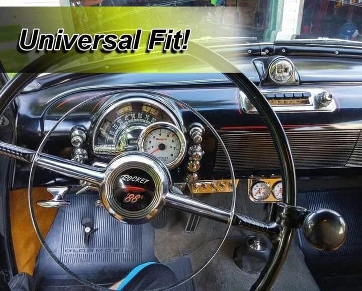 Zento Deals Black Steering Wheel Spinner in India | Universal Fit Power Handle (15 inches) thumbnail 6