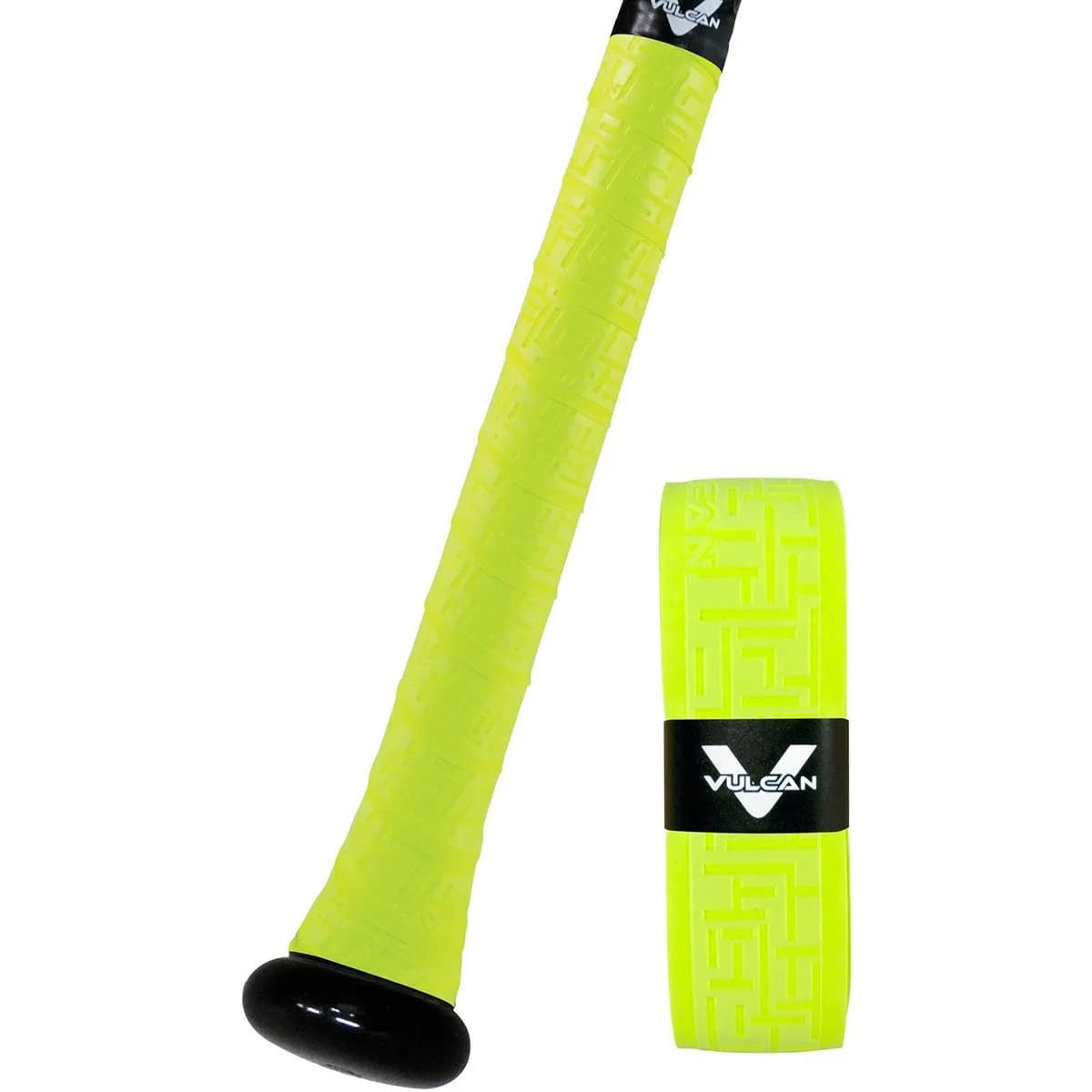 Vulcan 1.75mm Bat Grip for Baseball & Softball | Optic Yellow | 1.75mm (Standard) — Optic Yellow