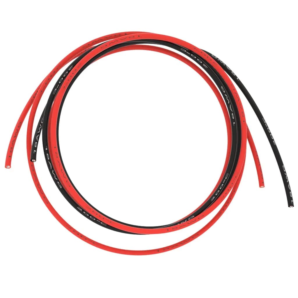 BNTECHGO 18 AWG Silicone Wire Red Black 10ft | Ultra Flexible Tinned Copper — 18 AWG 5ft