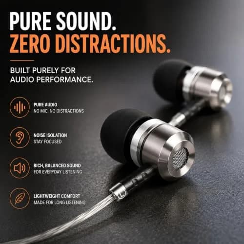 Sephia SP3060 Wired In-Ear Headphones with 10mm Neodymium Drivers, 1.2m Cord, 3.5mm Jack | Bass Driven Audio for Music & Calls thumbnail 3