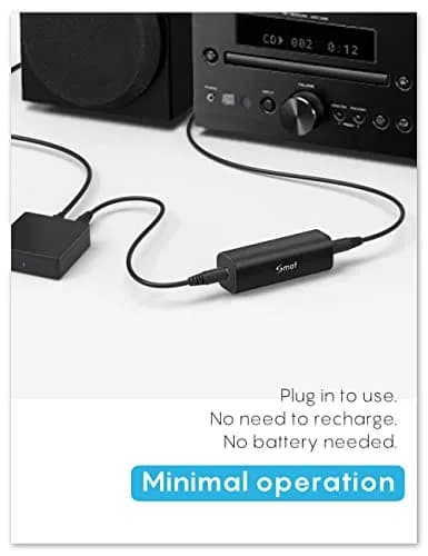 Smof Upgraded Ground Loop Noise Isolator with 3.5mm Cable, Black | Eliminates Buzzing Noise thumbnail 5