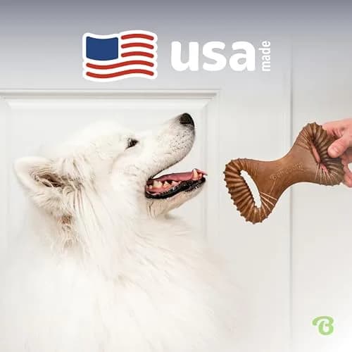 Benebone Dental Durable Dog Chew Toy for Aggressive Chewers, Real Peanut, Medium 230g (0.52 lb) | Tough Chew Toy for Strong Dogs thumbnail 5