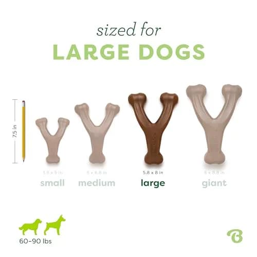 Benebone Wishbone Durable Dog Chew Toy for Aggressive Chewers, Real Peanut, 204 g (0.45 lb) | Made in USA, Large thumbnail 4