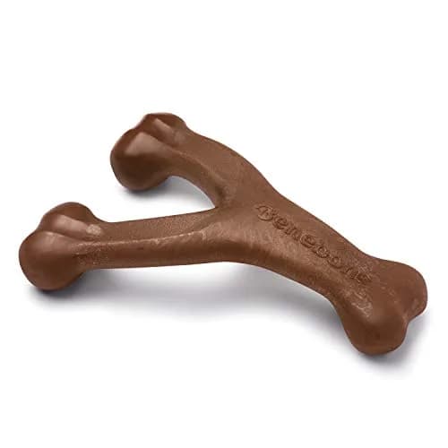 Benebone Wishbone Durable Dog Chew Toy for Aggressive Chewers, Real Peanut, 204 g (0.45 lb) | Made in USA, Large thumbnail 1