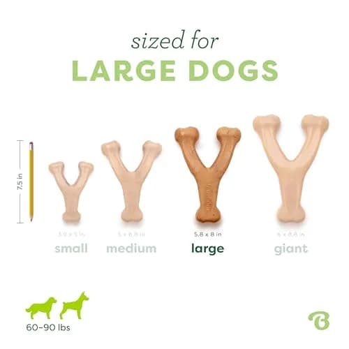 Benebone Wishbone Durable Dog Chew Toy Large Real Chicken Flavor | Tough Nylon for Aggressive Chewers thumbnail 4