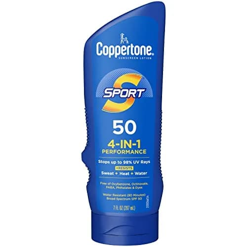 Coppertone Sport SPF 50 Sunscreen Lotion 198ml (7 Fl Oz) | Water Resistant 80 Min thumbnail 1