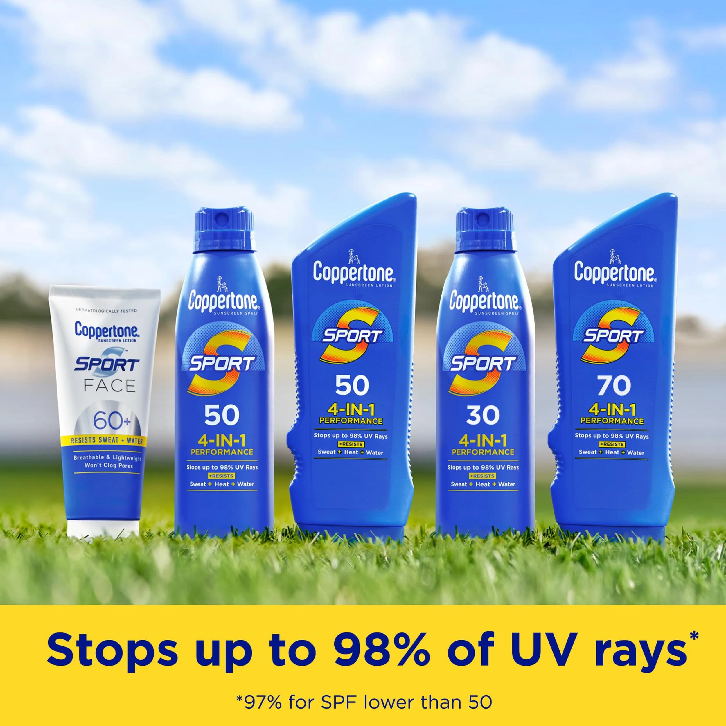 Coppertone Sport SPF 50 Sunscreen Lotion 198ml (7 Fl Oz) | Water Resistant 80 Min - view 4