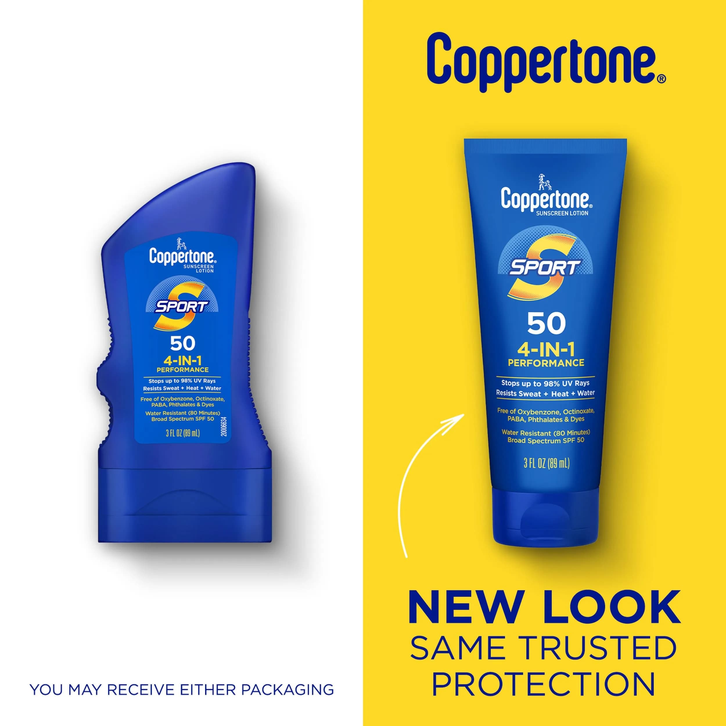 Coppertone Sport SPF 50 Broad Spectrum Sunscreen Lotion (3 Fl Oz) | High-Performance Sunscreen for Active Lifestyles - view 2
