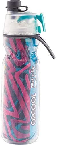 O2COOL Mist N Sip 20 oz Misting Sports Reusable Water Bottle Baseball | Insulated, BPA-Free, Leak-Proof thumbnail 7
