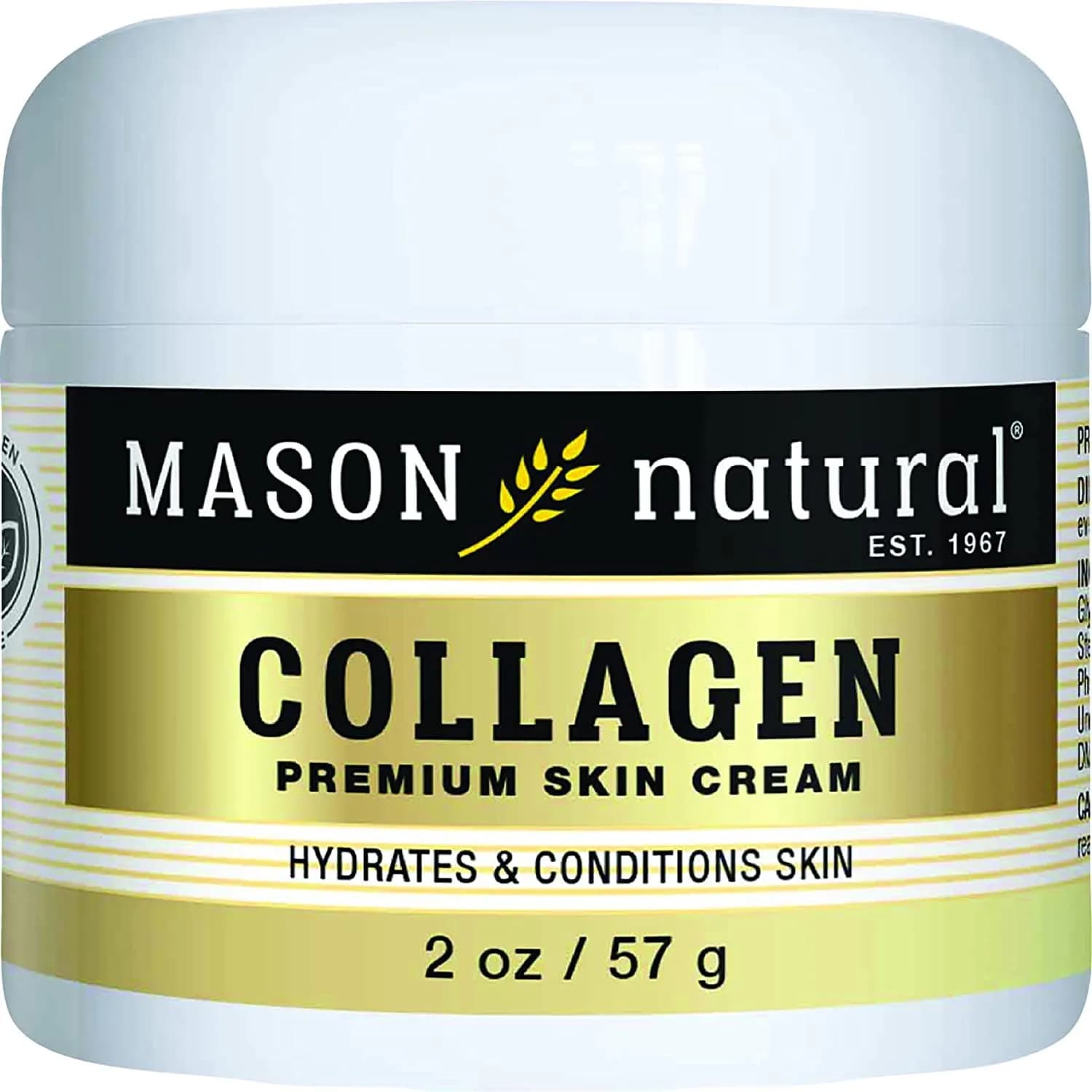 MASON NATURAL Collagen Skin Cream 2 OZ | Anti Aging Moisturizer with Pear Scent for Mature Skin — 2 Ounce