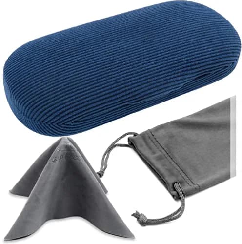 MyEyeglassCase Small to Medium Frame Hard Eyeglass Case | Microfiber Cloth & Pouch thumbnail 1