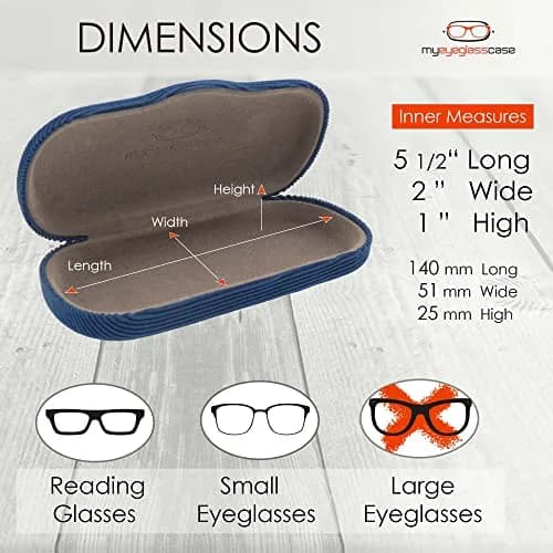 MyEyeglassCase Small to Medium Frame Hard Eyeglass Case | Microfiber Cloth & Pouch thumbnail 5