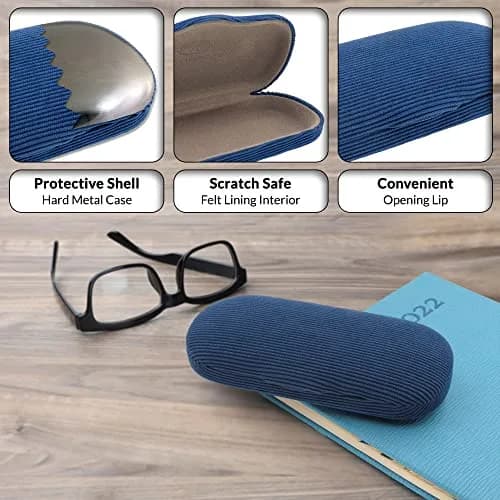MyEyeglassCase Small to Medium Frame Hard Eyeglass Case | Microfiber Cloth & Pouch thumbnail 3