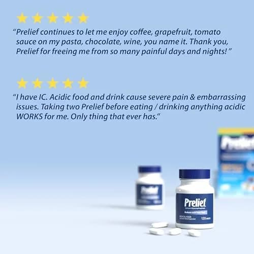 PRELIEF Acid Reducer Caplets Dietary Supplement 120 Count | Drug-Free Calcium Supplement for Heartburn Relief thumbnail 4