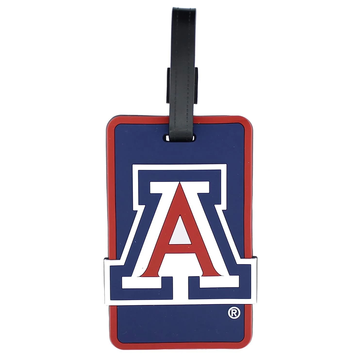 aminco NCAA Arizona Wildcats Soft Bag Tag | Laser Cut Silicone Team Logo (2 inches) — Blue