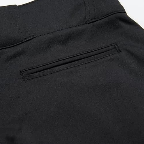 Champro Adult Triple Crown OB Open-Bottom Loose-Fit Baseball Pant in Solid Color with Adjustable Inseam and Reinforced Sliding Areas, Black, Large thumbnail 4