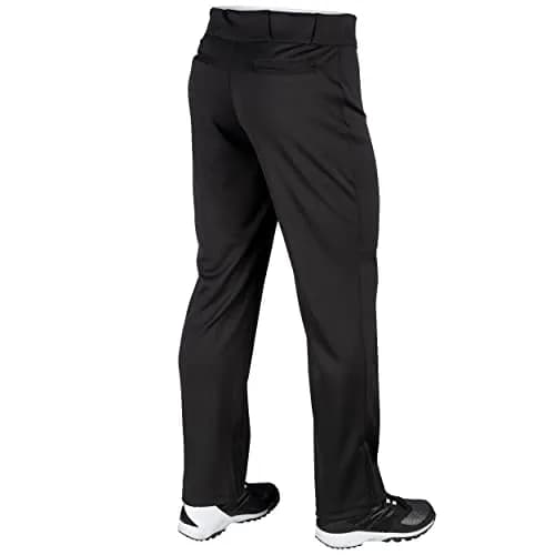 Champro Adult Triple Crown OB Open-Bottom Loose-Fit Baseball Pant in Solid Color with Adjustable Inseam and Reinforced Sliding Areas, Black, Large thumbnail 2
