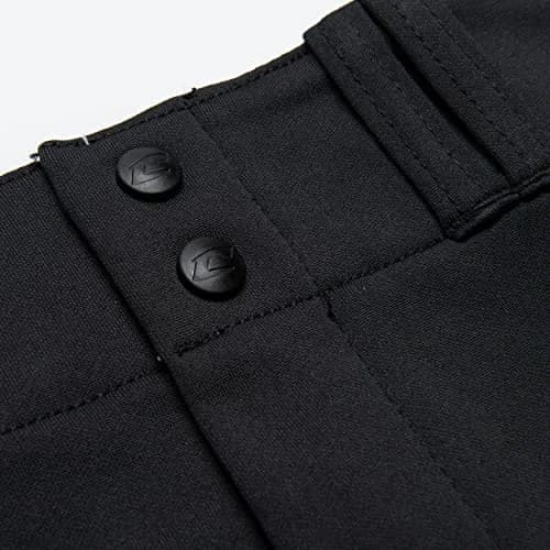 Champro Adult Triple Crown OB Open-Bottom Loose-Fit Baseball Pant in Solid Color with Adjustable Inseam and Reinforced Sliding Areas, Black, Large thumbnail 3