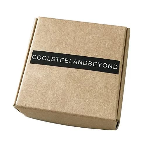 COOLSTEELANDBEYOND 10MM Black Screw Stud Earrings | Unisex Steel Gauge Illusion thumbnail 5