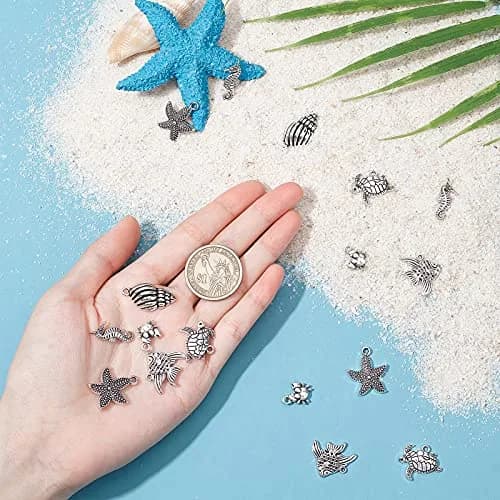 PH PandaHall Ocean Animal Charms 30pcs | Summer Sea Creatures Pendant for Jewelry thumbnail 4