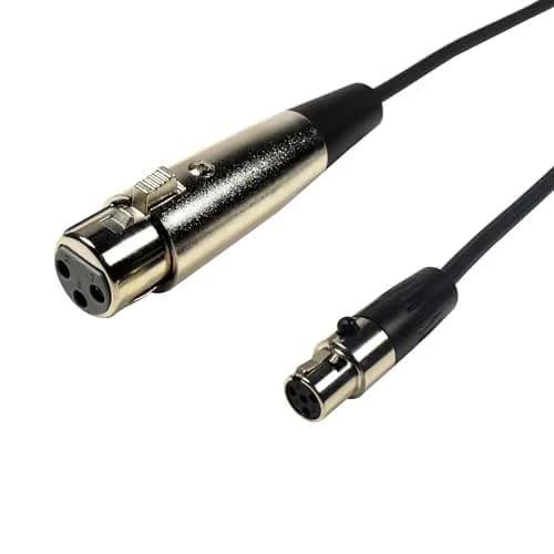 HQRP 4-Pin Mini TA4F to XLR Female Microphone Adapter Cable 1.2m (4ft) | Balanced Audio for Shure Wireless Systems thumbnail 2
