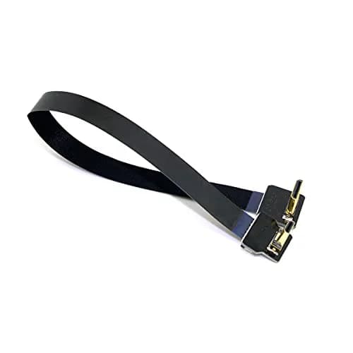 cablecc 90 Degree Down Angled FPV Micro HDMI to Mini HDMI Cable 20cm for GOPRO Multicopter thumbnail 2