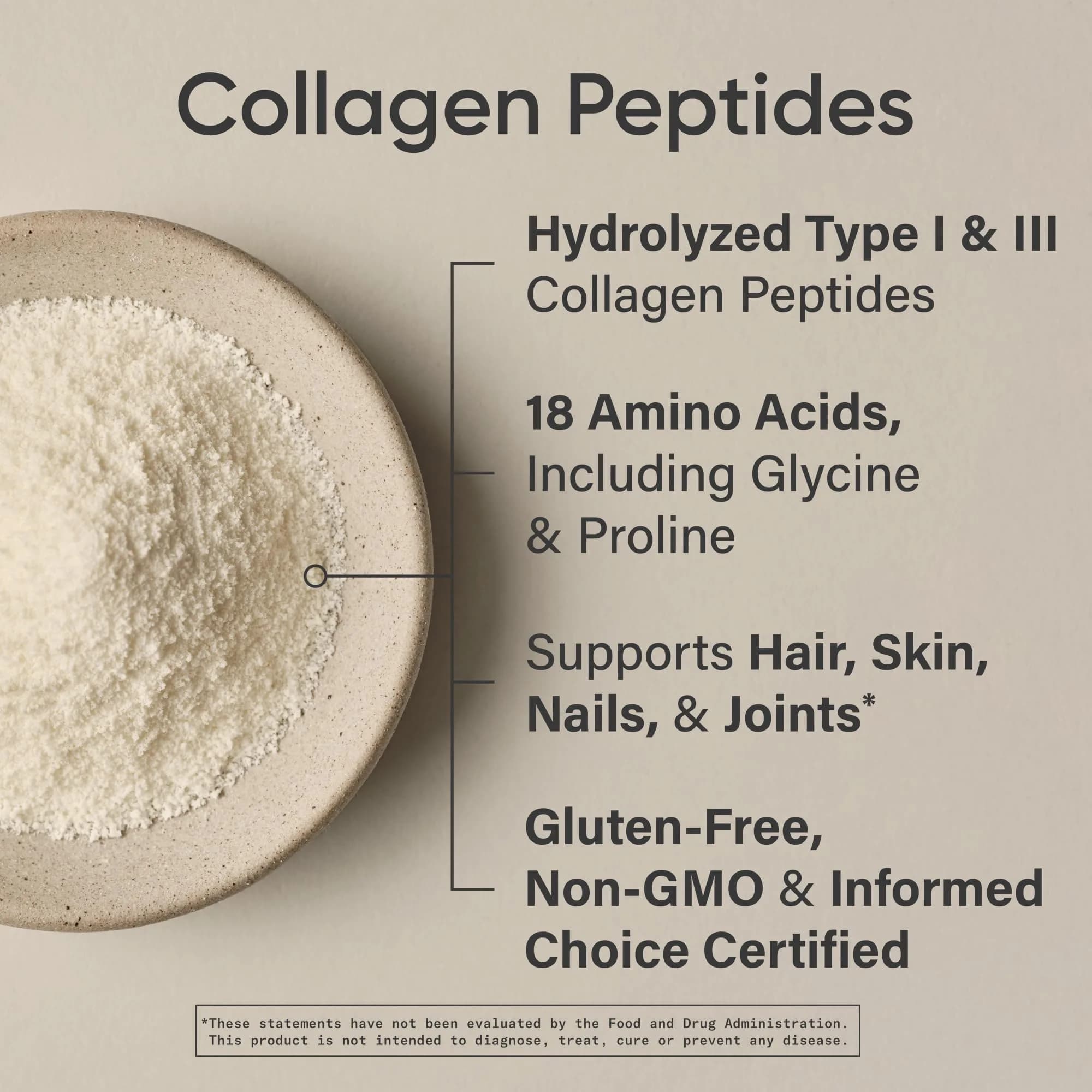 Sports Research Organic Collagen Peptides Powder - Vanilla, 1 Pound | USDA Organic Daily Wellness Support - view 4