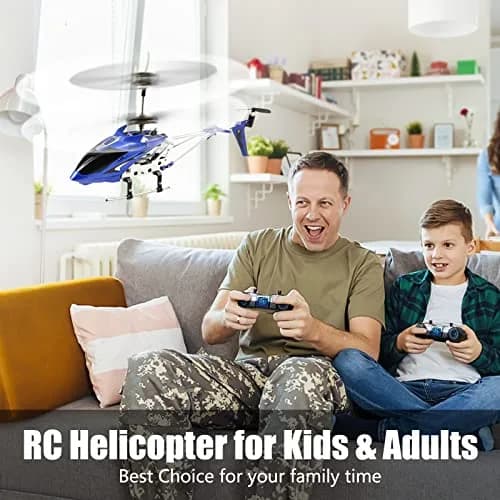 Cheerwing S107 Phantom Mini RC Helicopter Blue | 3-Channel Remote Control with Gyro System thumbnail 2