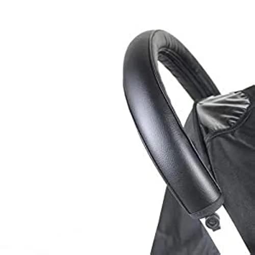ROMIRUS PU Leather Handle Sleeve Cover for Babyzen YOYO2/YOYO+ Strollers, Black | Protects Original Handle thumbnail 1